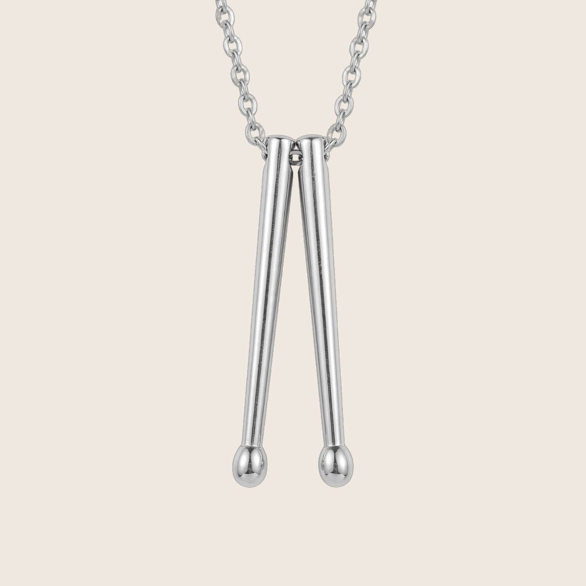 Collier Acier Titane Homme Pendentif Musical — Pyka — photo 1
