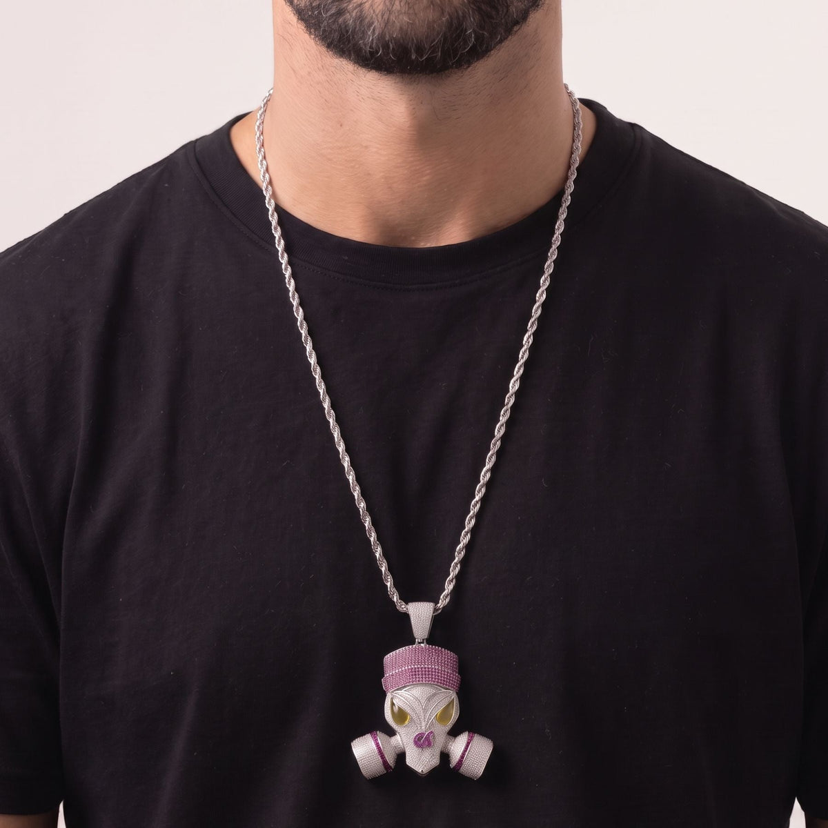 Collier Cuivre Homme Zircon — Pyka — photo 2