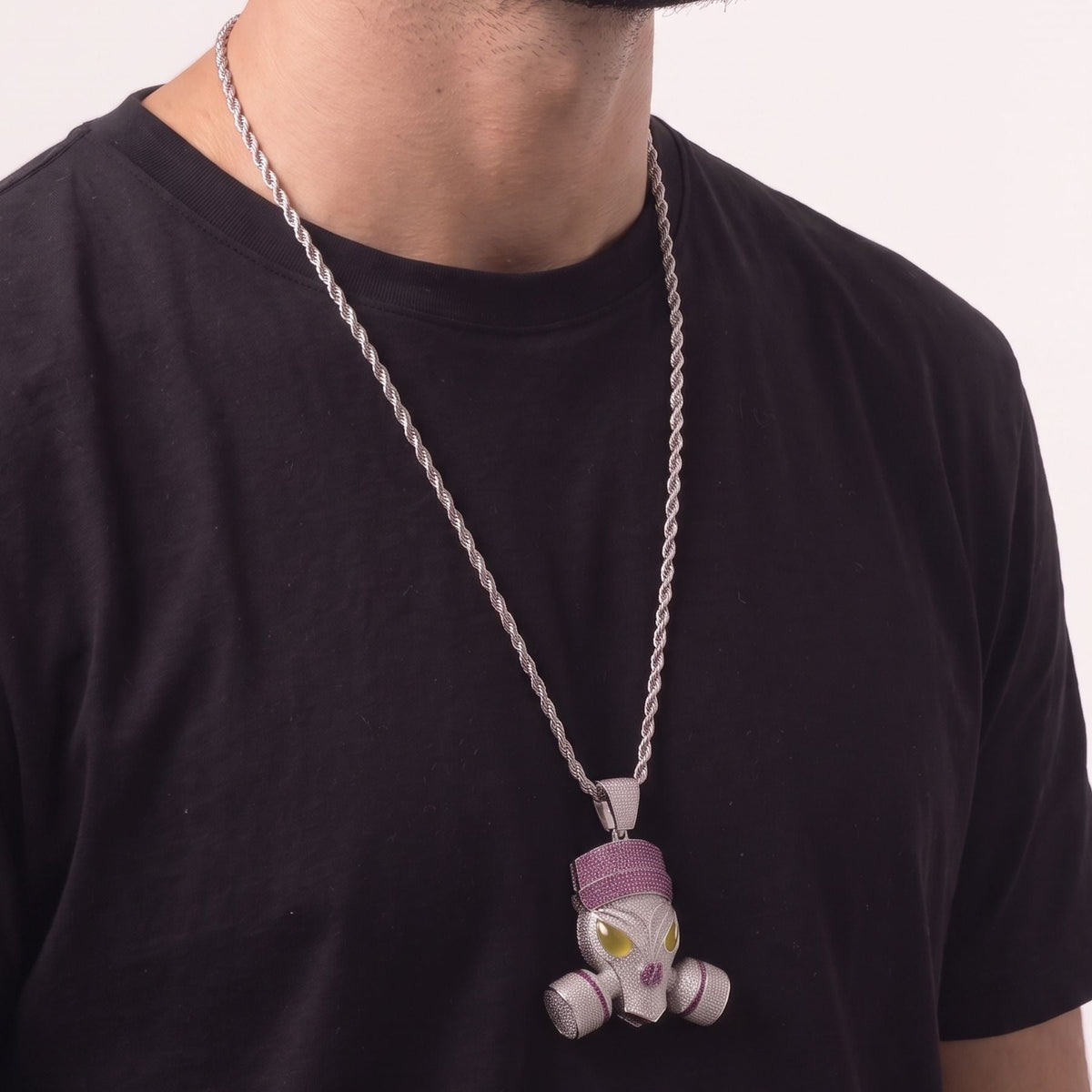 Collier Cuivre Homme Zircon — Pyka — photo 3