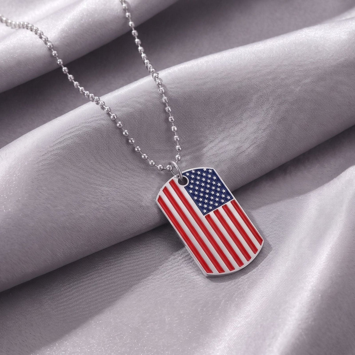 Collier Acier Inoxydable Homme Plaque Militaire — Pyka — photo 4