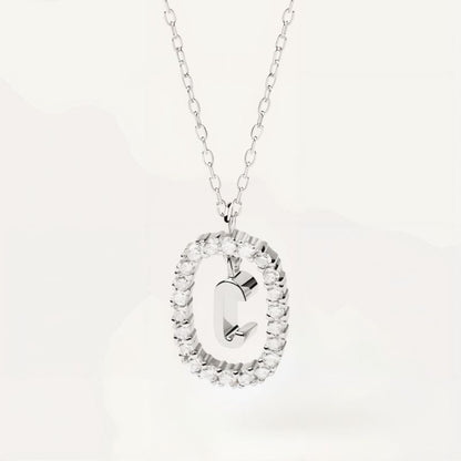 Collier Initiale Étincelant