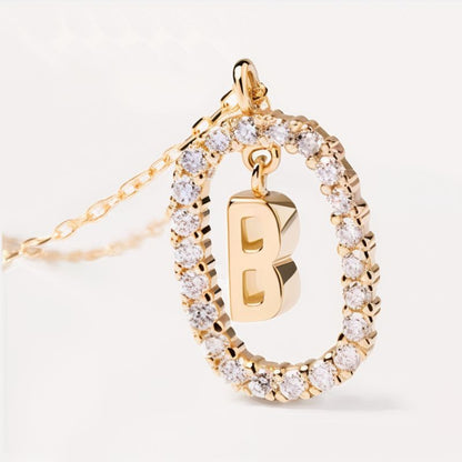 Collier Initiale Étincelant