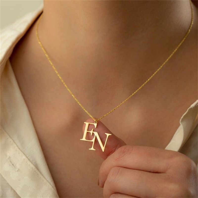 Collier personnalisé aux 2 initiales