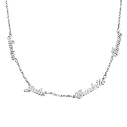 Collier personnalisé à plusieurs prénoms