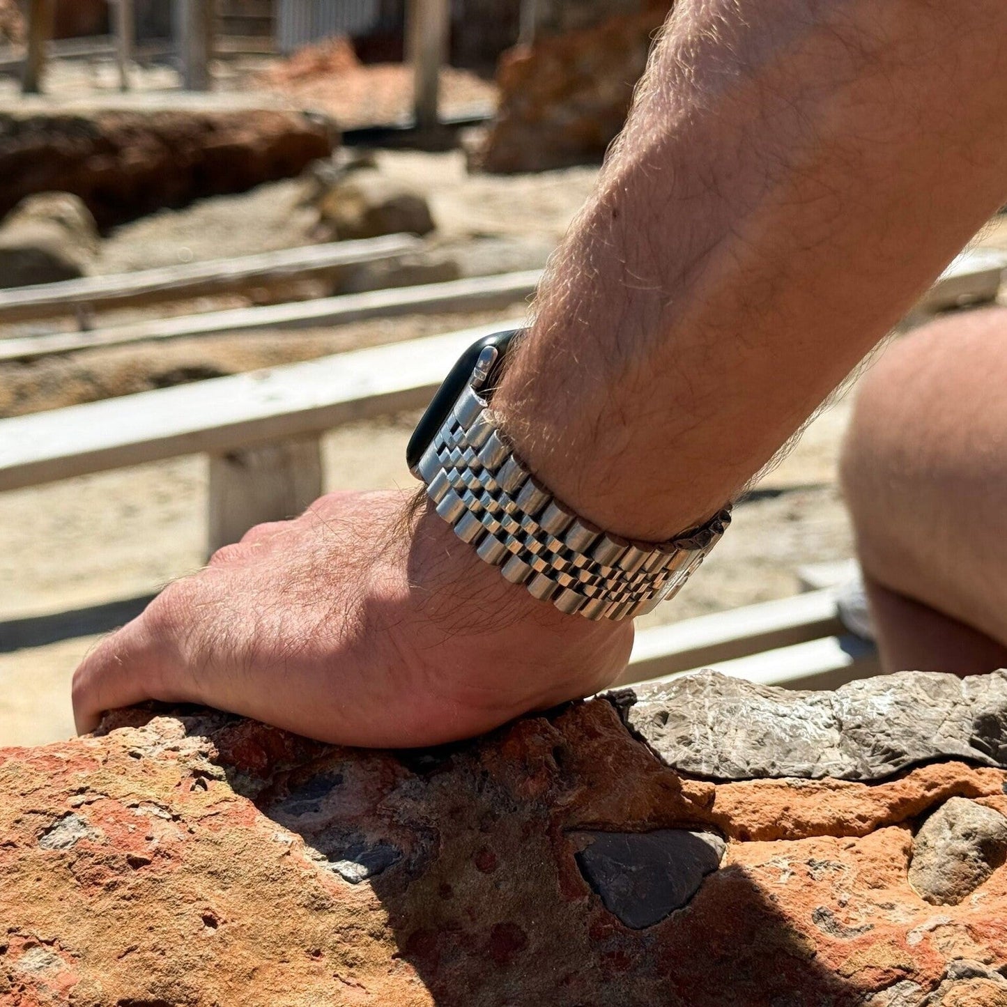 Bracelet acier Apple Watch Jubilé (argent)