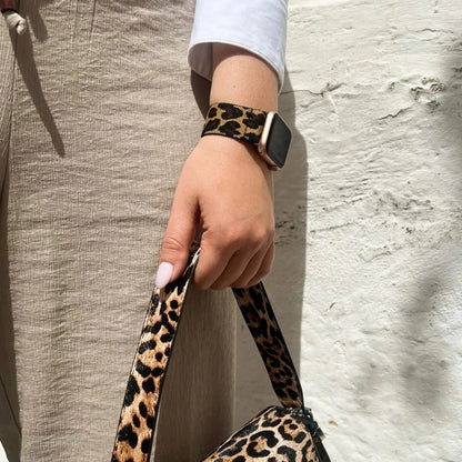 Bracelet élastique Apple Watch (léopard)