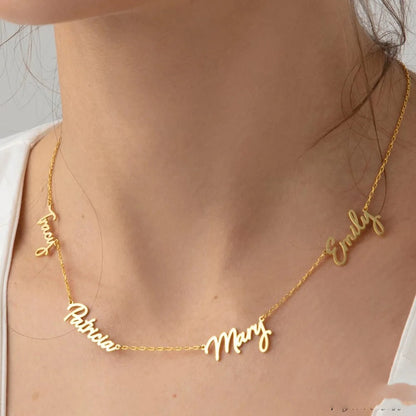 Collier personnalisé à plusieurs prénoms