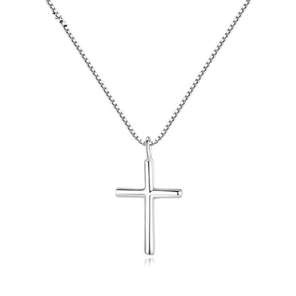 Collier croix argent