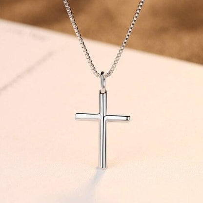 Collier croix argent