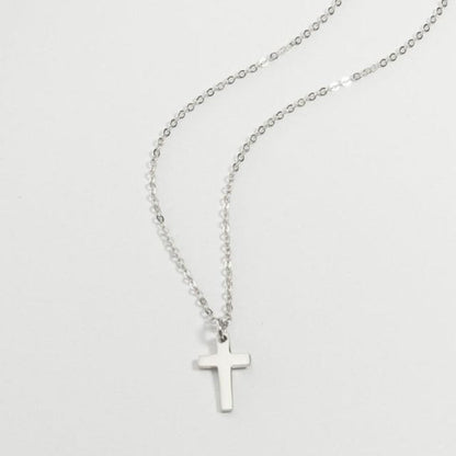 Collier croix femme ras de cou argent