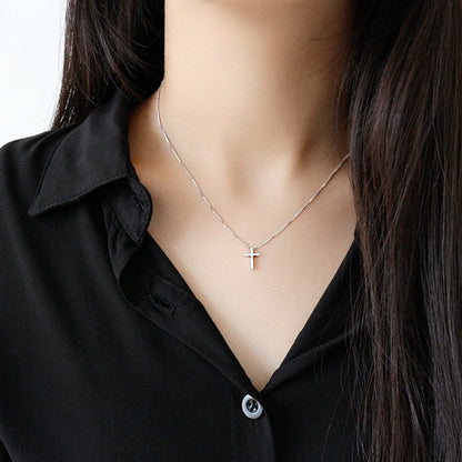 Collier Croix Fine
