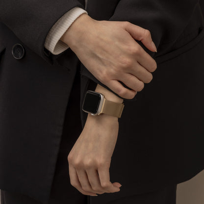 Bracelet Milanaise Apple Watch (rétro or)