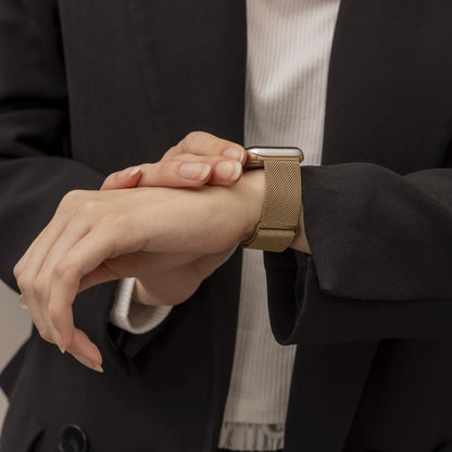 Bracelet Milanaise Apple Watch (rétro or)